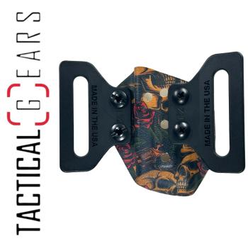BLACK TRIDENT® SINGLE MAG CARRIER OWB 9MM/.40 S&W SKULLS & ROSES 2.0